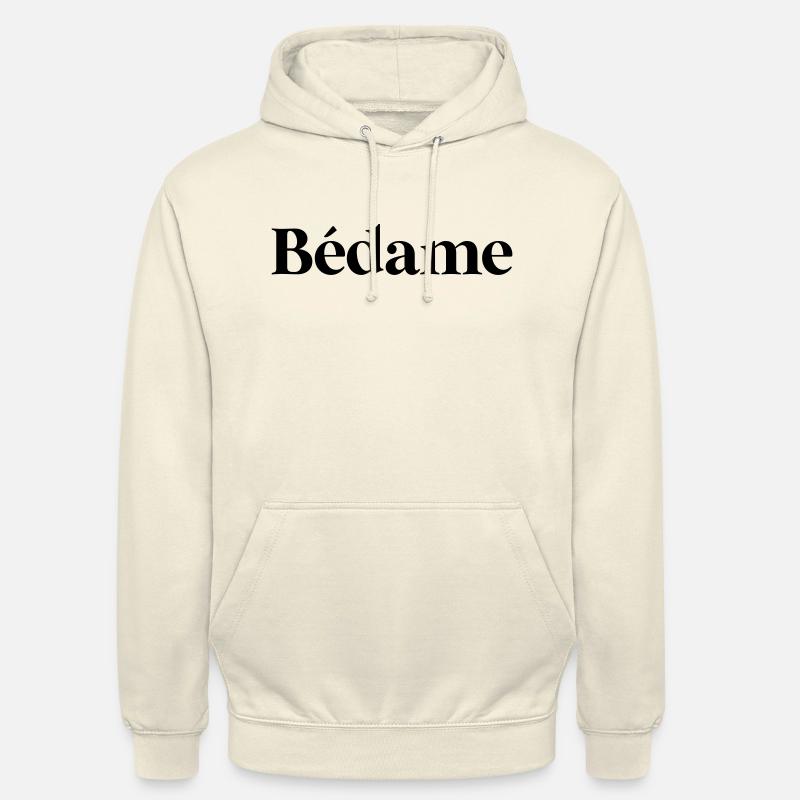 Bedame - Sweat-shirt à capuche unisexe - vanille