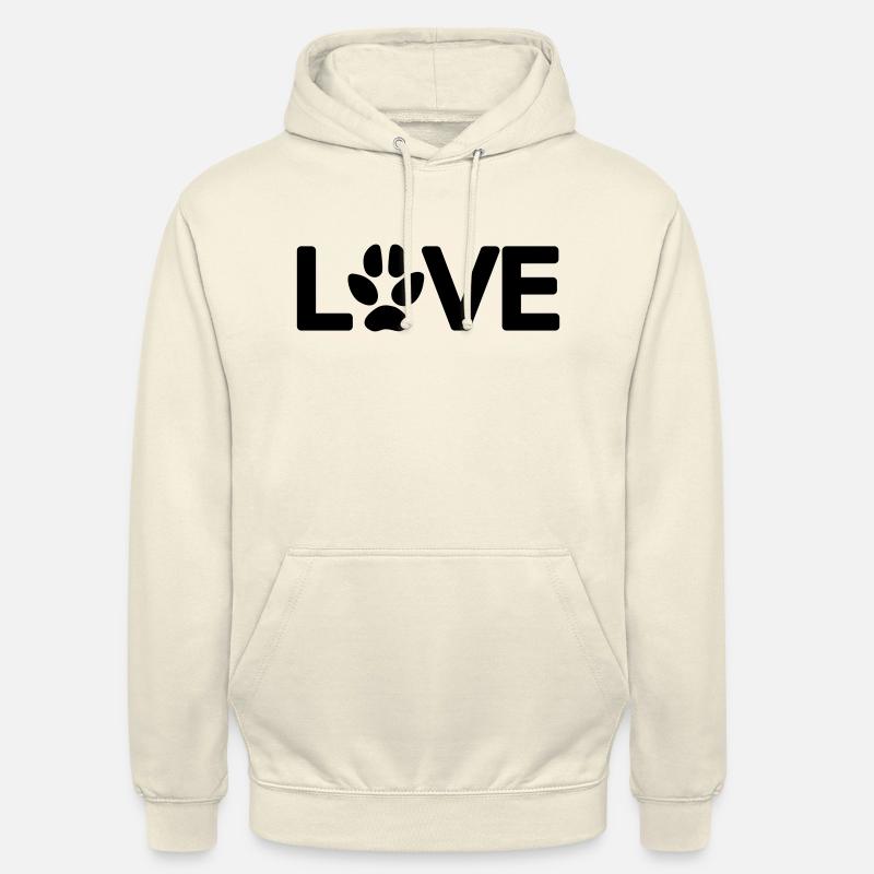 Love Hundepfote 1 Vector - Unisex Hoodie - Vanille-Milchshake
