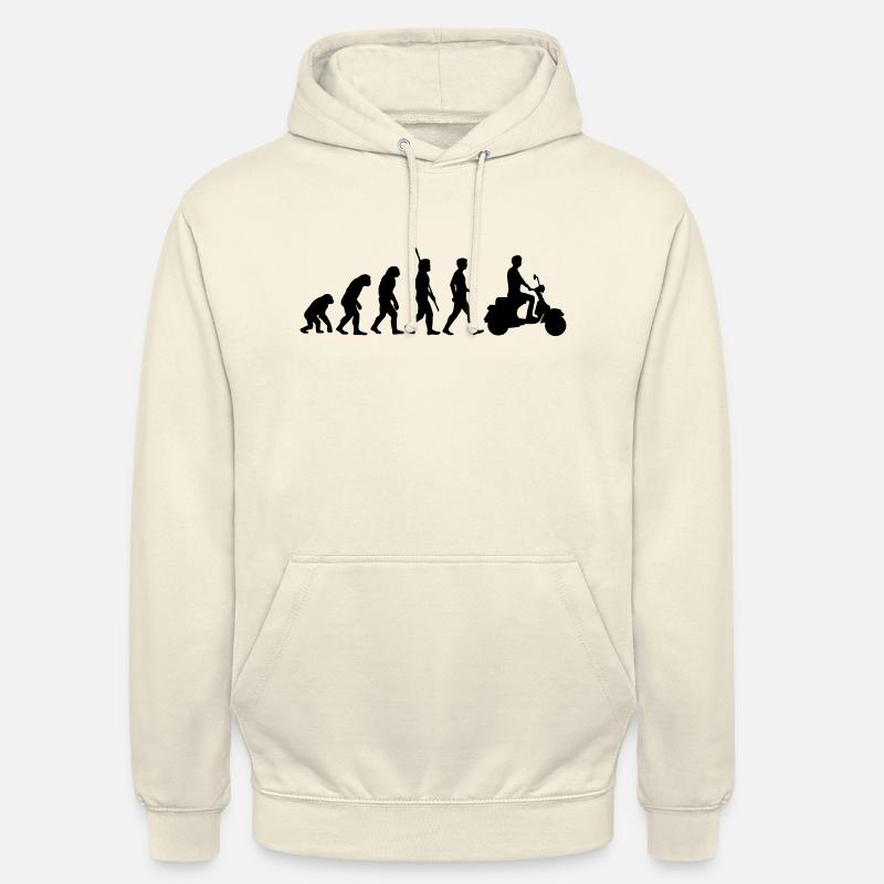 Evolution des Rollers - Unisex Hoodie - Vanille-Milchshake