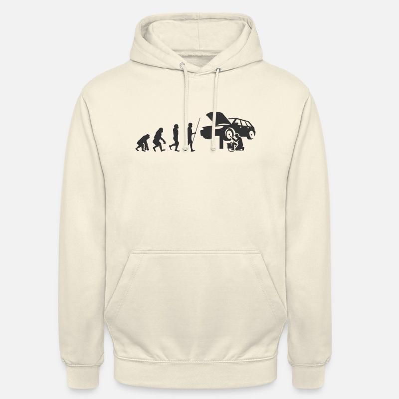 Evolution Mécanicien Automobile Artisan - Sweat-shirt à capuche unisexe - vanille