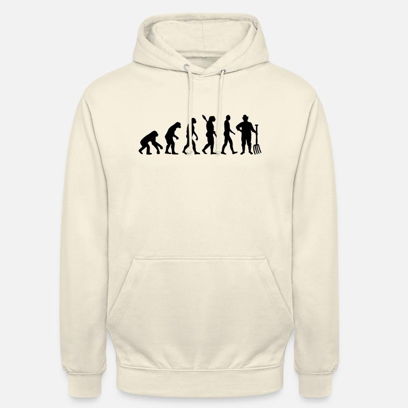 Evolution Farmer - Unisex Hoodie - vanilla