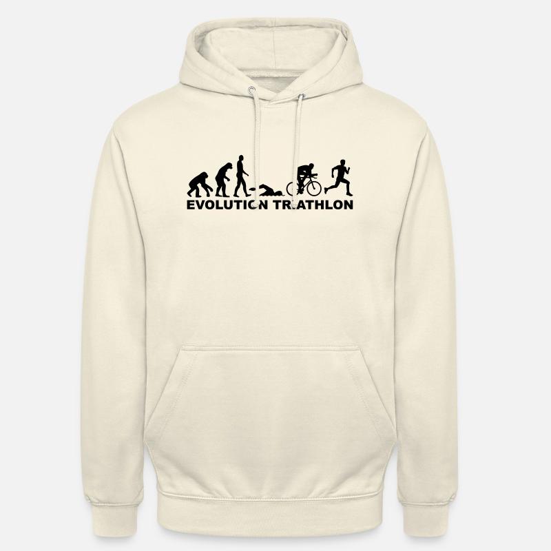 Evolution Triathlon - Sweat-shirt à capuche unisexe - vanille