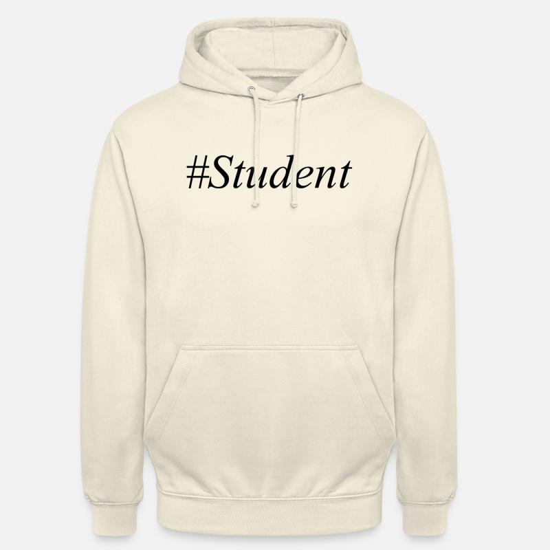 #Student Logo Schwarz - Unisex Hoodie - Vanille-Milchshake