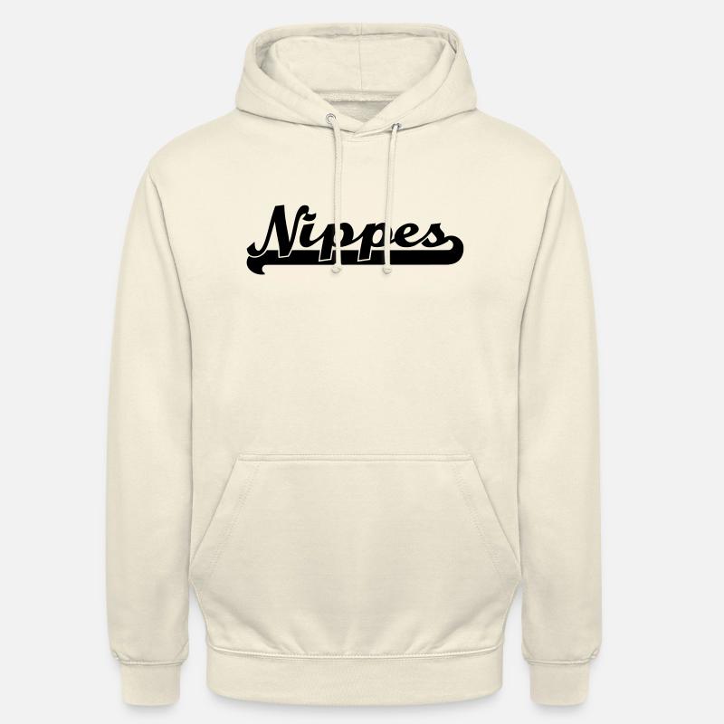 écrit nippes - Sweat-shirt à capuche unisexe - vanille