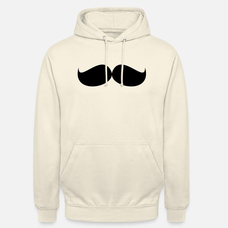 Schnurrbart / Mustache - Unisex Hoodie - Vanille-Milchshake