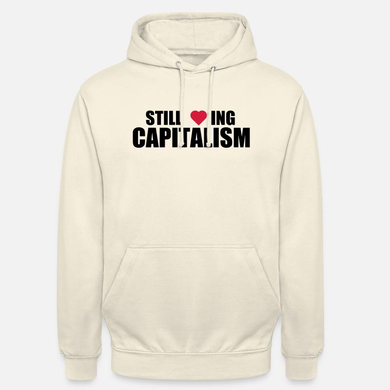 Le capitalisme encore aimer - Sweat-shirt à capuche unisexe - vanille