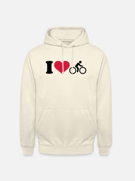 I love Cycling - Unisex Hoodie - vanilla