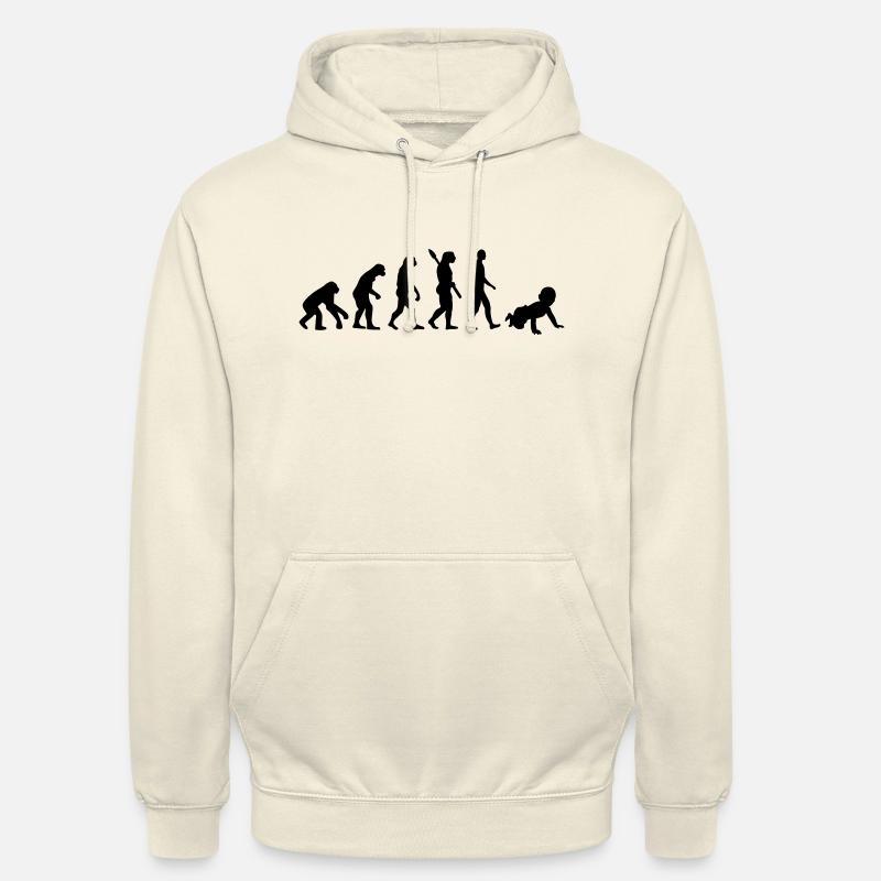 Évolution Bébé - Sweat-shirt à capuche unisexe - vanille