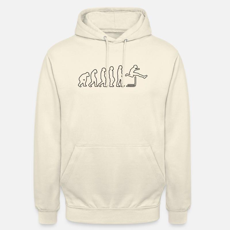 Hurdles Evolution Hurdler Athlétisme - Sweat-shirt à capuche unisexe - vanille