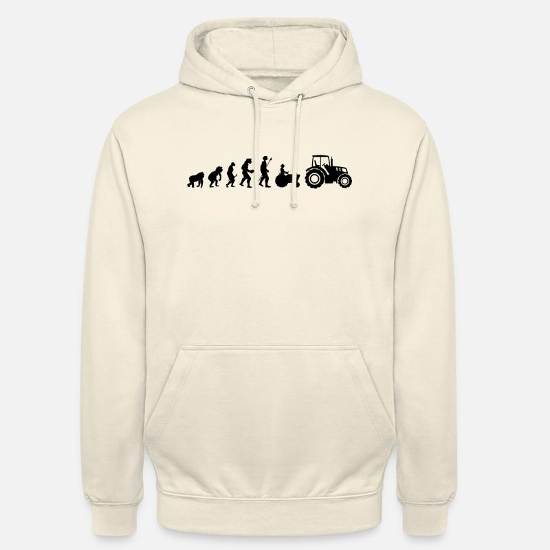 Tractor evolution - Unisex Hoodie - vanilla
