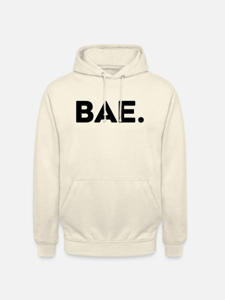 Bae - forme abrégée - Sweat-shirt à capuche unisexe - vanille