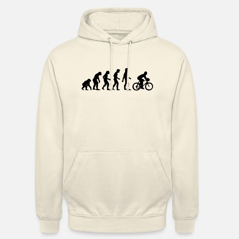 evolution homme cyclisme - Sweat-shirt à capuche unisexe - vanille