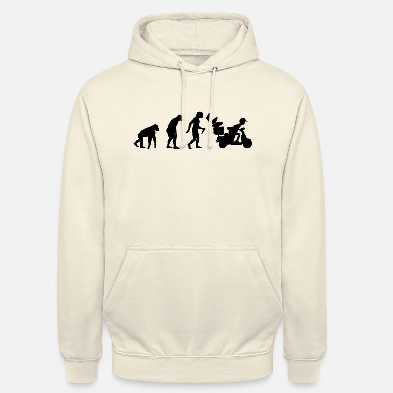 Pizza Delivery Man Evolution - Unisex Hoodie - vanilla