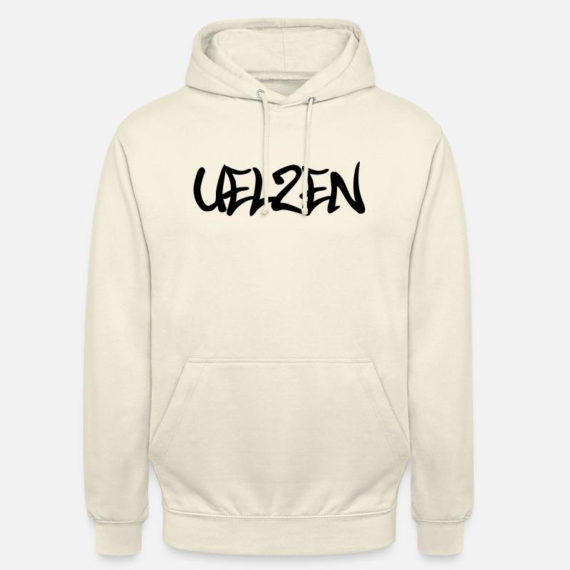 Uelzen Graffiti - Sweat-shirt à capuche unisexe - vanille