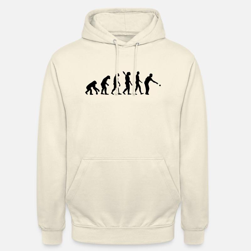 Pétanque Évolution - Sweat-shirt à capuche unisexe - vanille
