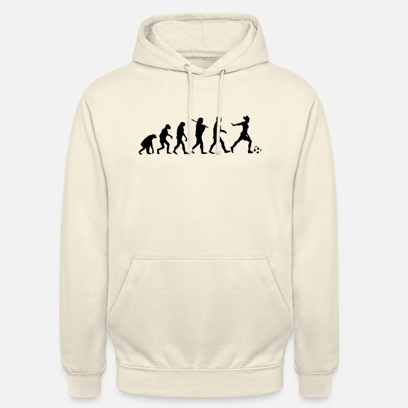 evolution foot - Sweat-shirt à capuche unisexe - vanille