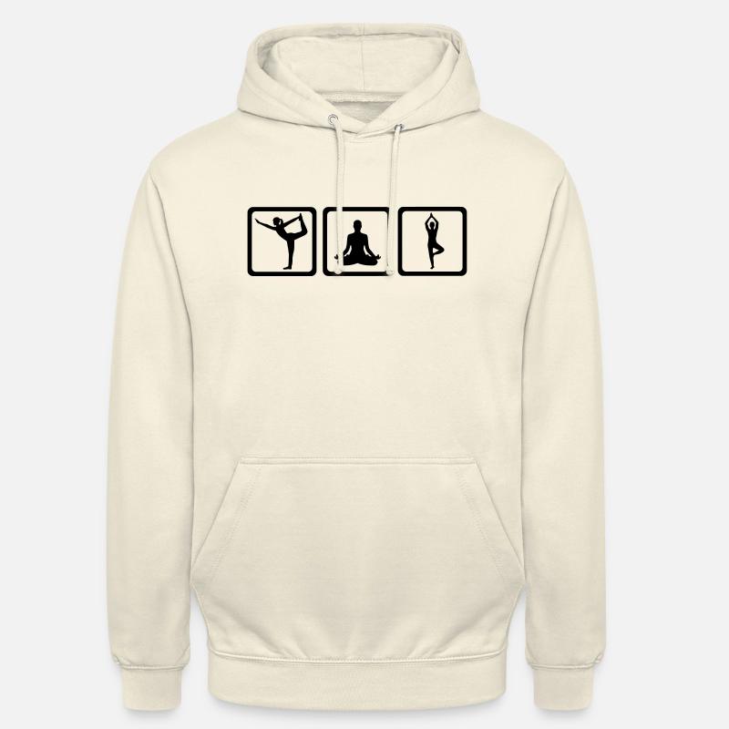 Yoga - Sweat-shirt à capuche unisexe - vanille