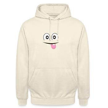 Fun - Unisex Hoodie - Vanille-Milchshake - Vorne - Alina (178cm) & Michal (187cm)
