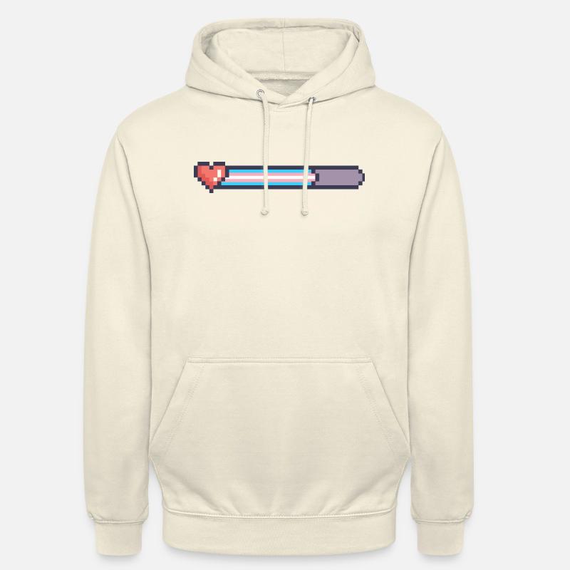 Barres de chargement trans - Sweat-shirt à capuche unisexe - vanille