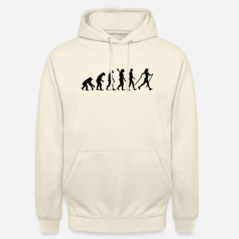 Évolution Nordic Walking - Sweat-shirt à capuche unisexe - vanille
