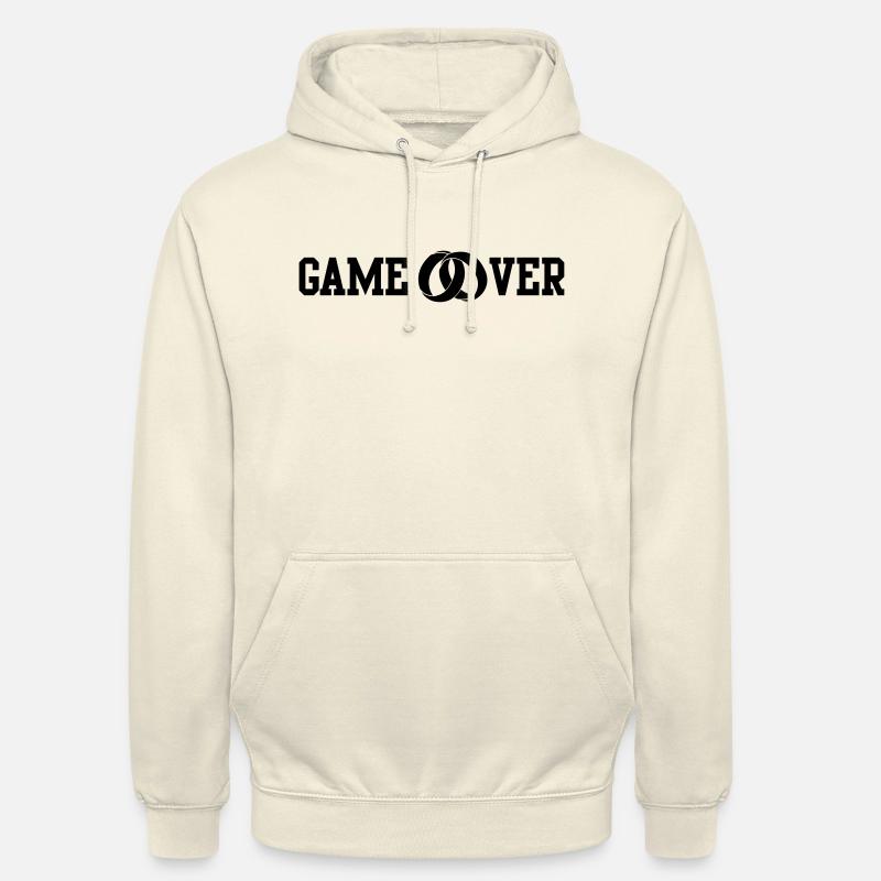 game over wedding rings - Unisex Hoodie - Vanille-Milchshake