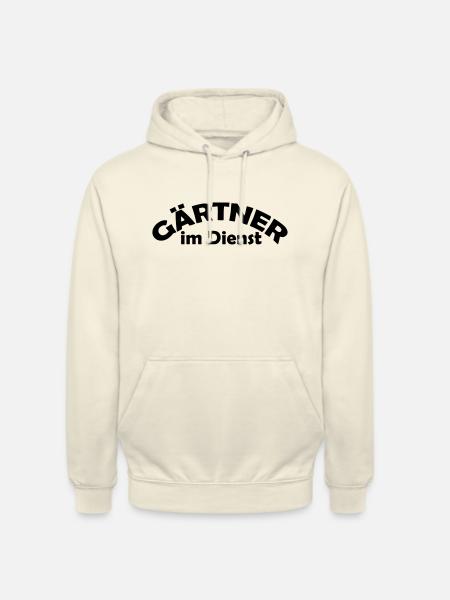 gärtner im dienst - Unisex Hoodie - Vanille-Milchshake
