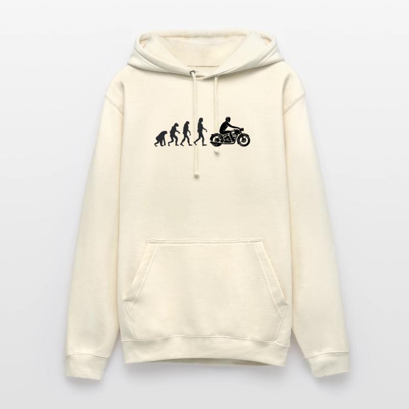 Biker - Human evolution Unisex Hoodie
