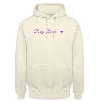 Amoureux des chiens - Sweat-shirt à capuche unisexe - vanille - Devant - Alina (178cm) & Michal (187cm)