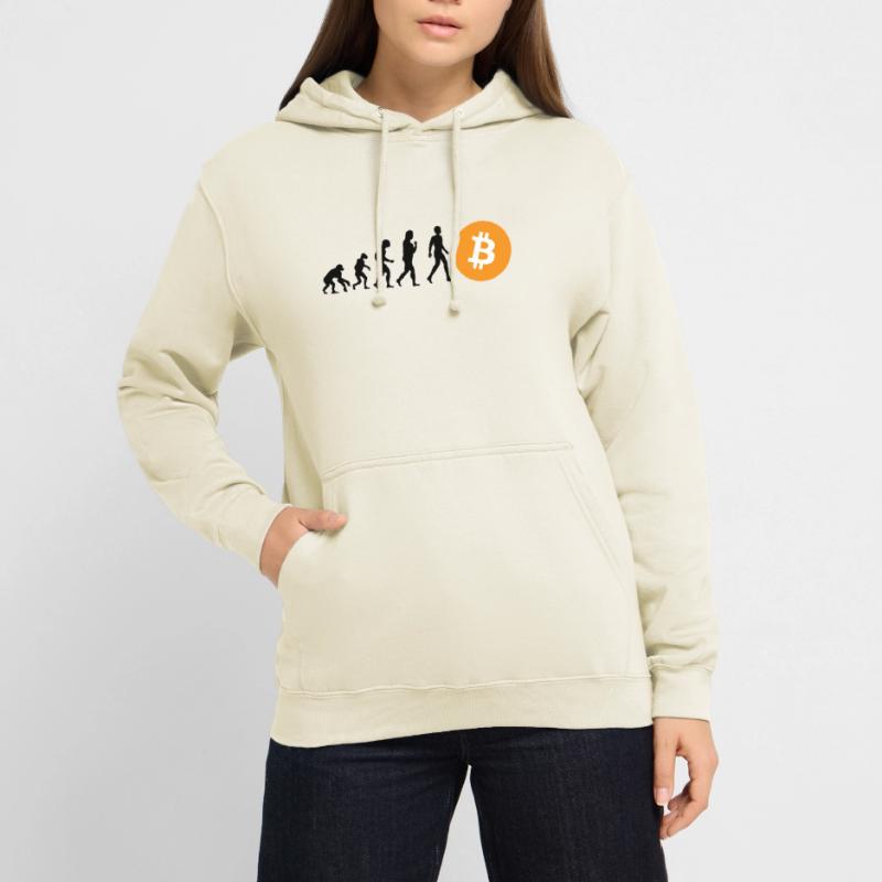 Évolution cryptographique du BTC Bitcoin Sweat-shirt à capuche unisexe