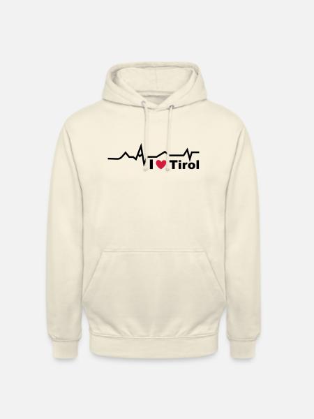 Herzschlag Tirol - Unisex Hoodie - Vanille-Milchshake