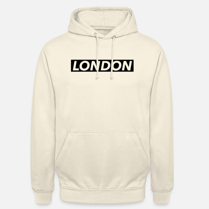 Londres - Sweat-shirt à capuche unisexe - vanille