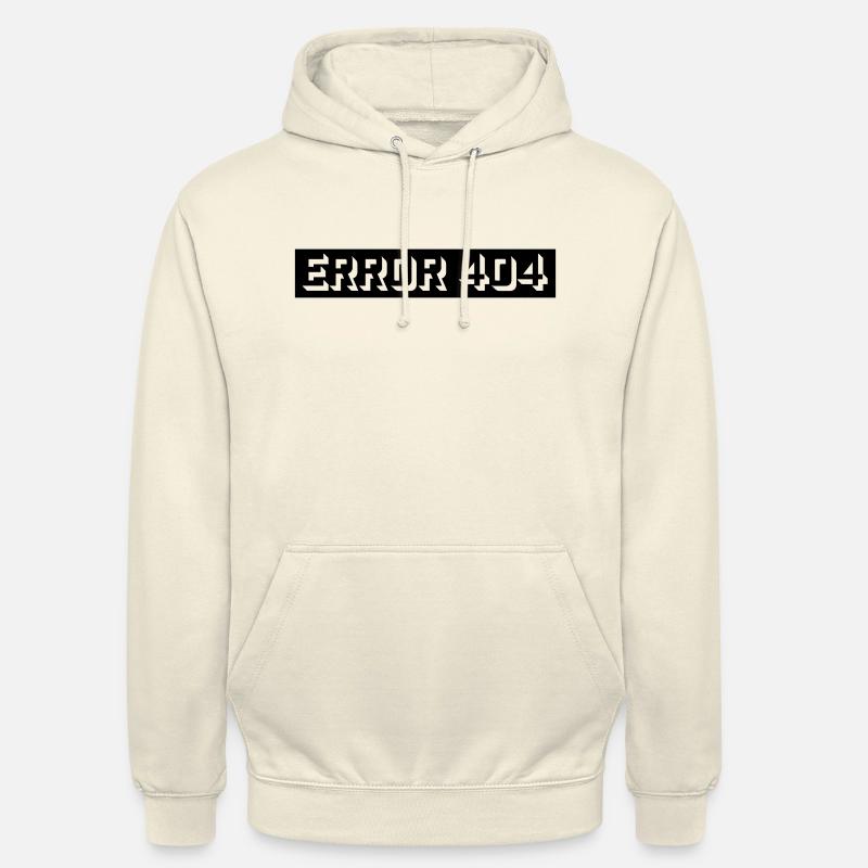 404 Meldung Error Computer - Unisex Hoodie - Vanille-Milchshake