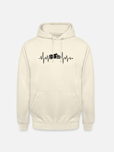 Motorcycle riding dad - Unisex Hoodie - vanilla