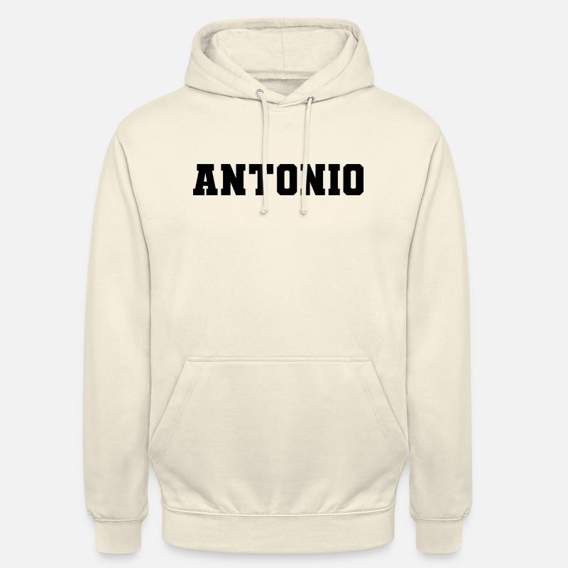 Nome - Antonio - Felpa con cappuccio unisex - milkshake