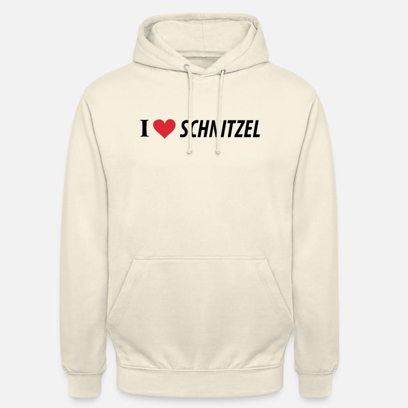 J'aime Schnitzel - Sweat-shirt à capuche unisexe - vanille