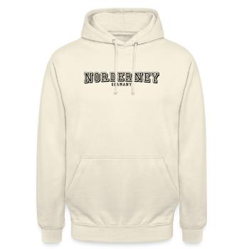 Norderney - Unisex Hoodie - Vanille-Milchshake - Vorne - Alina (178cm) & Michal (187cm)