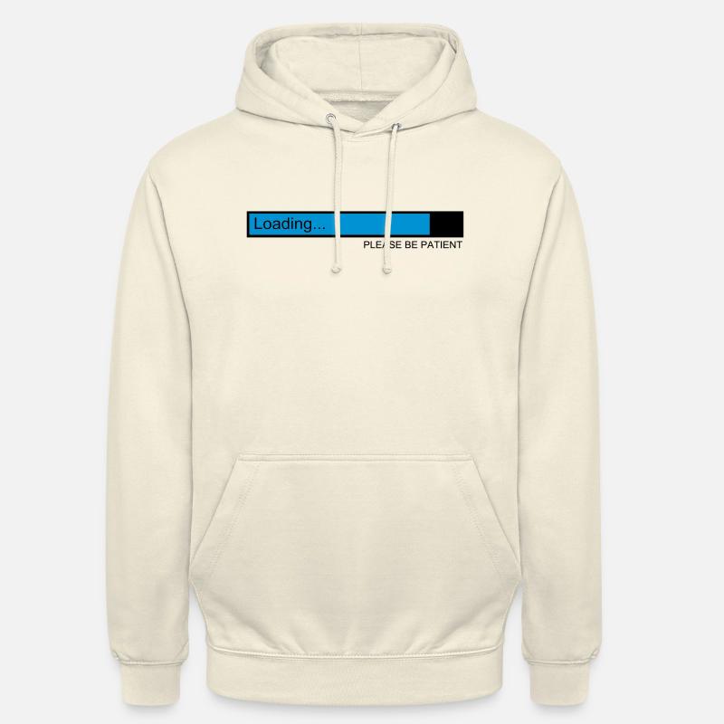 loading / loading bar / pc / download - Unisex Hoodie - vanilla