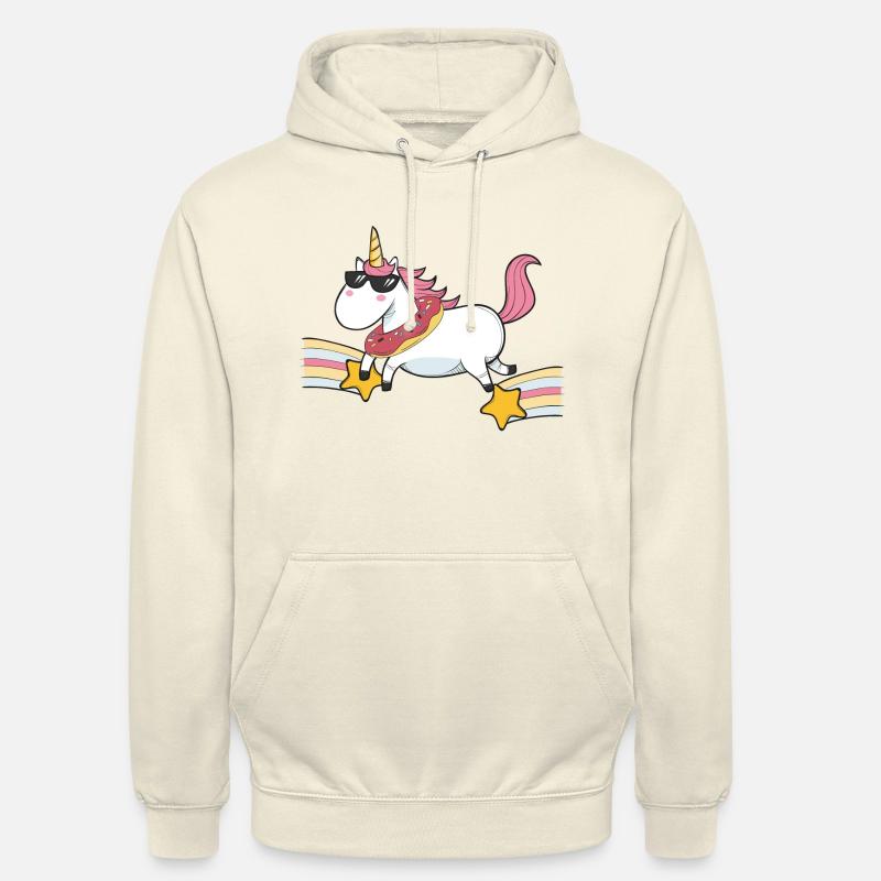 Fliegendes Einhorn - Unisex Hoodie - Vanille-Milchshake