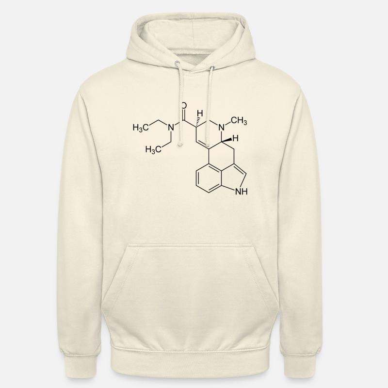 Molécule de LSD - Sweat-shirt à capuche unisexe - vanille