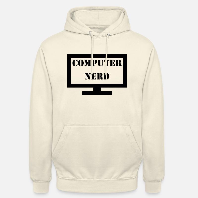Computer Nerd - Sweat-shirt à capuche unisexe - vanille