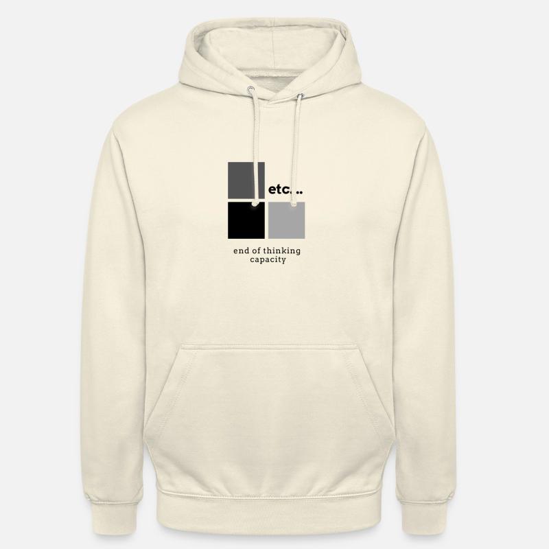 ETC - Sweat-shirt à capuche unisexe - vanille