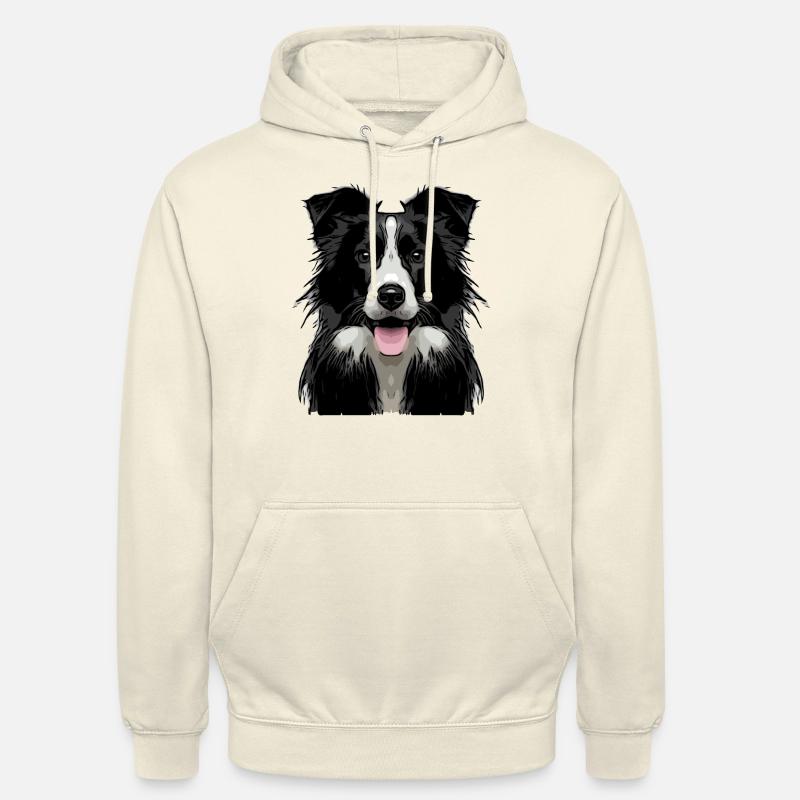 border1 1 - Sweat-shirt à capuche unisexe - vanille