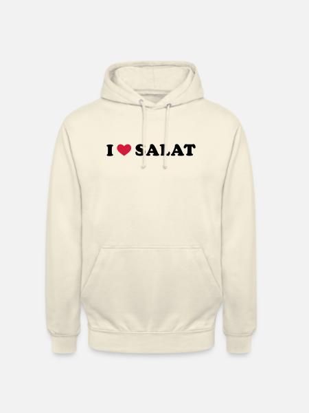 J'aime salade - Sweat-shirt à capuche unisexe - vanille