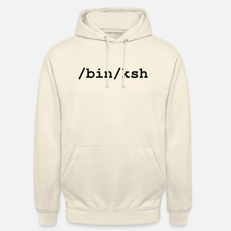 KornShell - /bin/ksh - Sweat-shirt à capuche unisexe - vanille