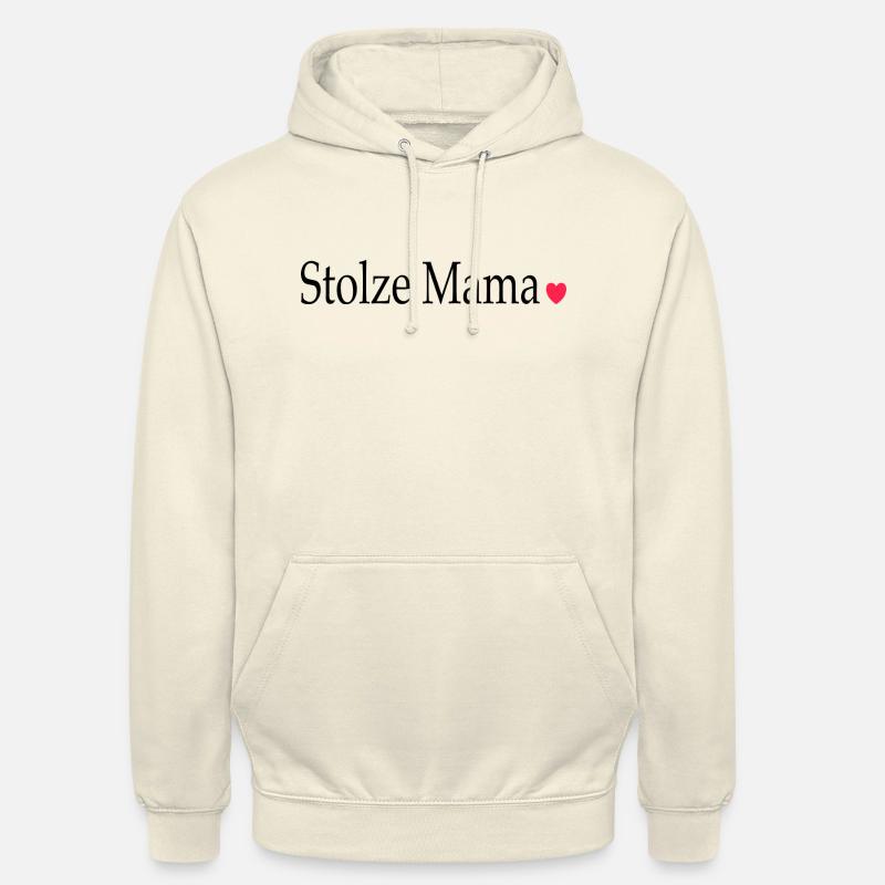 Stolze Mama Spruch Herz - Unisex Hoodie - Vanille-Milchshake