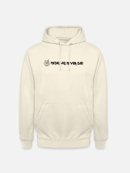 Metal will never die - Unisex Hoodie - Vanille-Milchshake