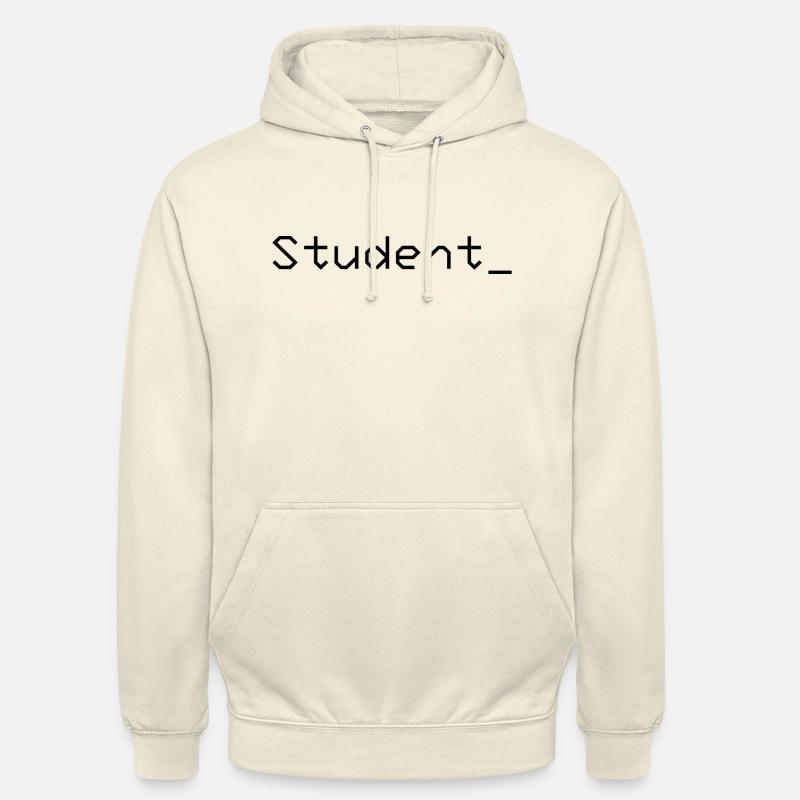 Student_ Logo Schwarz - Unisex Hoodie - Vanille-Milchshake