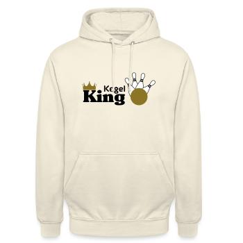 Kegel King - Unisex Hoodie - Vanille-Milchshake - Vorne - Alina (178cm) & Michal (187cm)