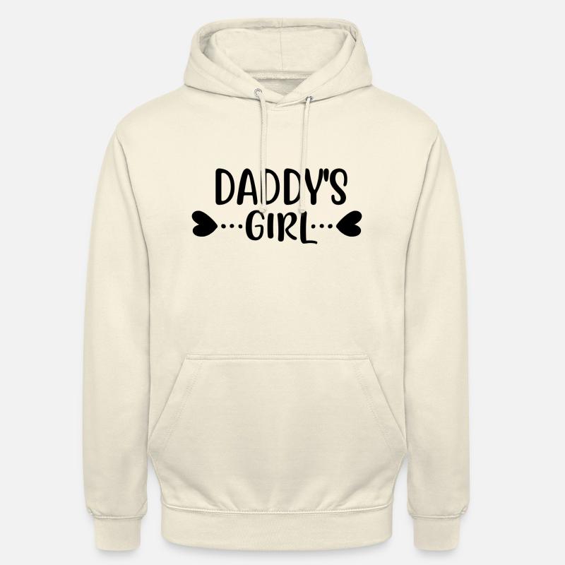 Fille de papa 01 - Sweat-shirt à capuche unisexe - vanille