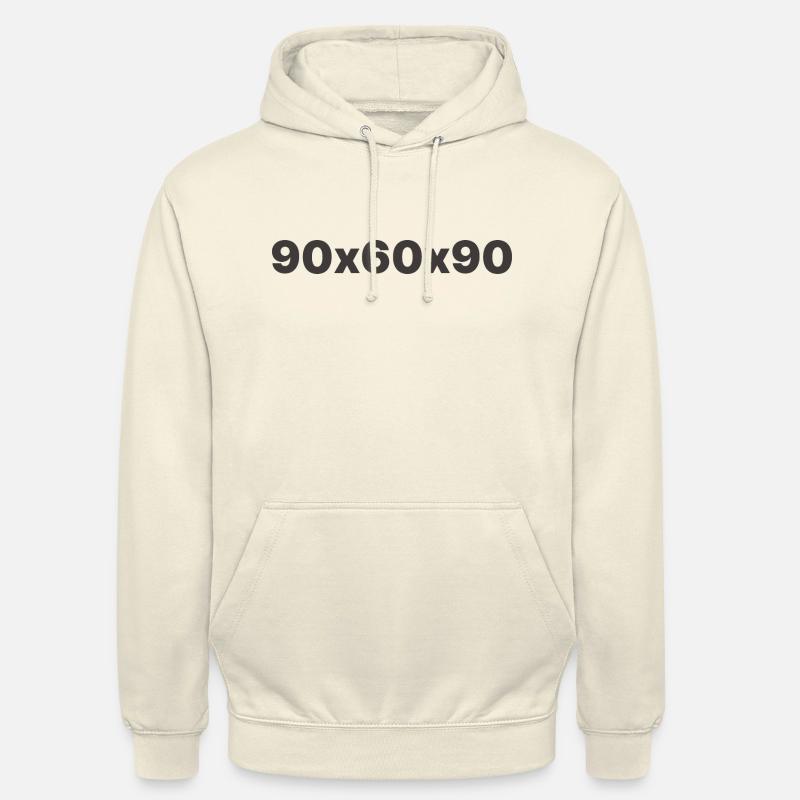 90х60х90 - Sweat-shirt à capuche unisexe - vanille